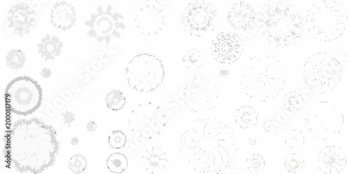 intricate floral pattern in black and white with detailed petals high quality professional modern elegant