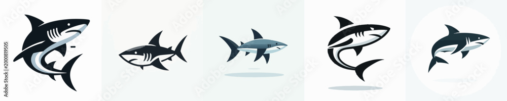 Fototapeta premium Shark Vector Illustration