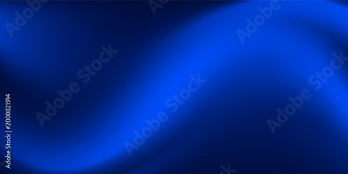 Deep blue ocean gradient wallpaper. Abstract deep dark navy underwater background. Night sky and deep water surface design. Blur sea backdrop for presentation, brochure, poster, banner. Vector