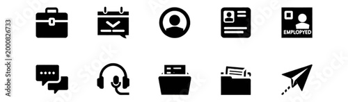 set of icons for web