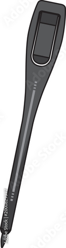 アンケート用使い捨て鉛筆のイラスト（簡易・文房具）