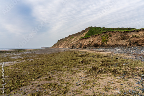 The cliffs and Irish Sea coast at Glenn Mooar Beach, Isle of Man