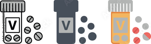 Minimalist male torso anatomy icon set showing chest and abdominal muscles in outline silhouette and color for fitness gym and health medical design flat vector