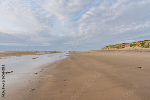 The cliffs and beach on the Irish Coast between Ballasalla and Sartfield, Isle of Man