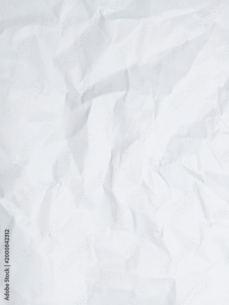Fototapeta premium crumpled white paper texture. wrinkled paper texture background