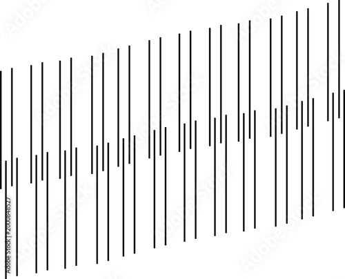 Minimalist geometric abstract black line art pattern, repetitive vertical parallel stripe background, creative modern vector illustration