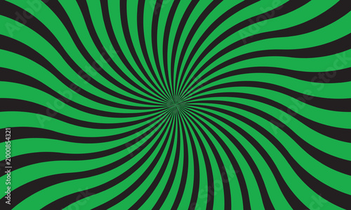 Hypnotic green and black swirl a visually striking optical illusion with concentric bands
