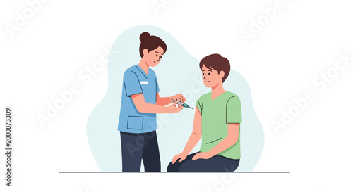 Healthcare concept highlighting vaccination for hepatitis prevention.