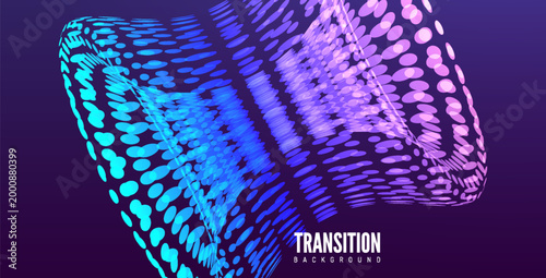 Hyperboloid. A three-dimensional mathematical figure. Detail of the mechanism. 3D modeling in science and education. Geometric element. Technology style. Industrial style. Vector illustration.