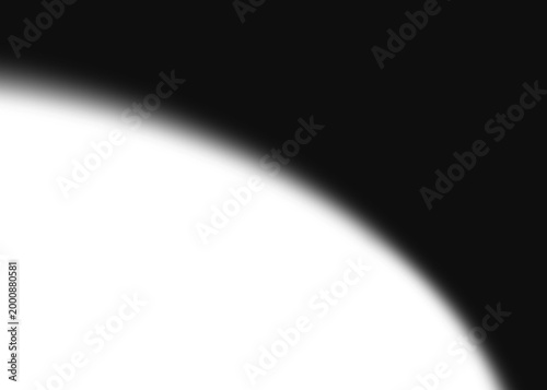 Abstract Shadow Curve – Black and White Contrast, Minimalist Gradient, Light and Dark Composition, Artistic Silhouette, Transparent Background PNG