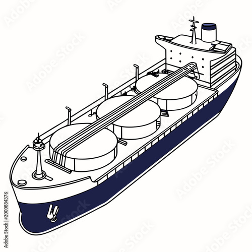 Graphic art illustration of a commercial cargo ship moving through water with line art black and white vessel design vessel type ocean going shipping lane maritime transport bulk carrier