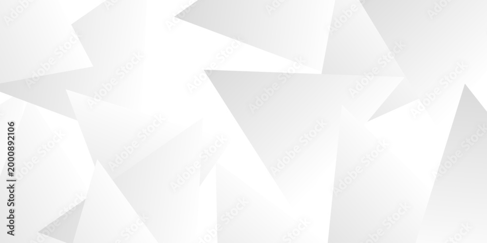 Obraz premium High-Tech Abstract Visual Background in a White and Gray Palette, Integrating Fine Geometric Lines, Diamond and Triangle Patterns. Geometric Grey Polygonal Background With Faceted Triangles .