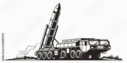 Photos Mobile ballistic missile launcher vehicle graphic with launcher military ballist