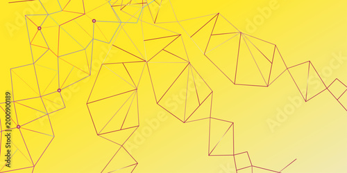 Abstract bright simple tech vector background. Connection structure. Polygonal vector abstract wallpaper. Red network. futuristic connection technology background with dots and lines for desktop.