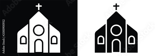 Church monochrome glyph style