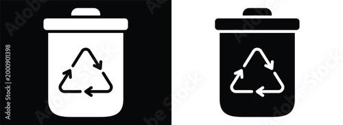 Waste Management monochrome glyph style