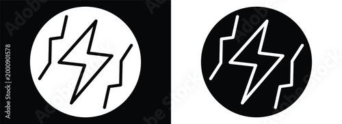 Energy Supply monochrome glyph style