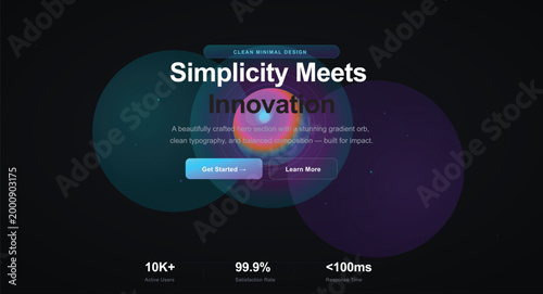 Technology, innovation, simplicity, modern design, vector graphic