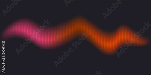 Abstract sound wave. Voice digital waveform, volume voice technology vibrant wave. Music sound energy vector background