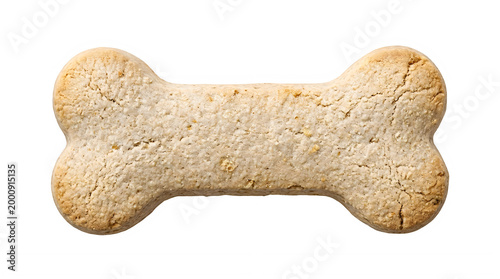 Dog biscuit on a black background a simple treat for a furry friend