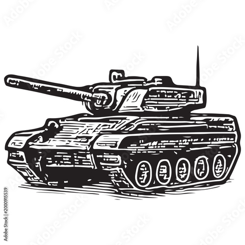 Main Battle Tank Heavy Armored Tracked Military Vehicle Combat Defense System