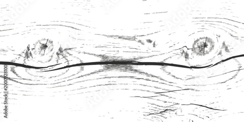 Abstract ink drawing of flowing water ripples and circular vortex patterns with a dark horizontal line