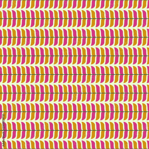 Abstract Geometric Pattern in Pink and Gold