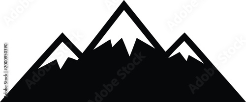 Photography Simple mountain range nature landscape iconSimple mountain range nature landscap