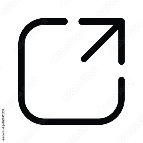 External Link Icon vector