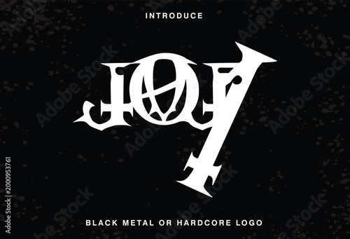 Death Metal, black metal, metal, punk, gothic, y2k, streetwear Rock Horror typeface Logo
