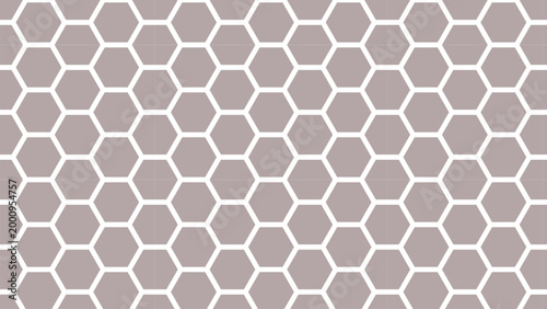 Hexagonal geometric pattern in gray tones