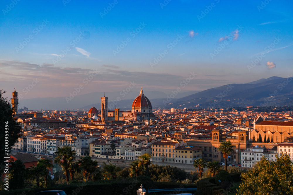 Obraz premium Atardecer en Firenze
