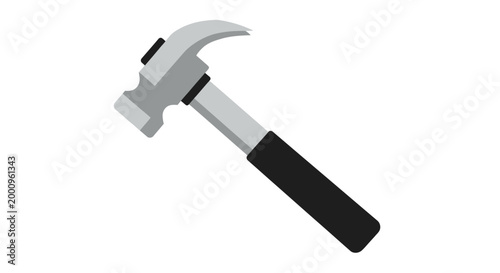 Quadro em tela Hammer with black handle and metal.