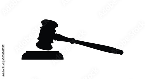 judge s gavel silhouette high quality professional detailed