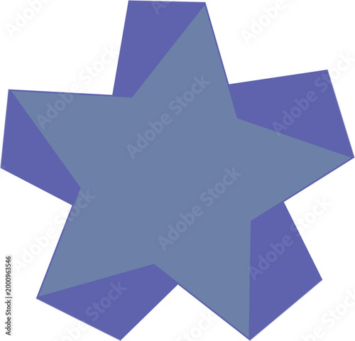 blue star on white background 