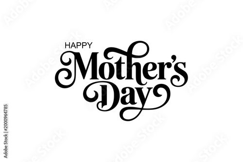Mother’s Day Vintage Floral Typography Vector Design