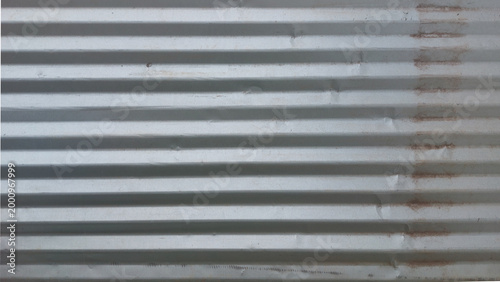 Fotografie lang=x-default Corrugated iron sheet metal background forming a construction f