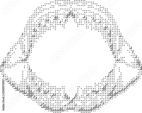 concept halftone vector lineart pixel black symbol illustration jaw monochrome white pattern