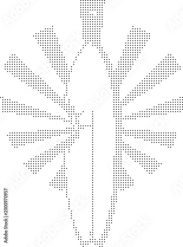 abstract ocean water aesthetic icon clean design vector dot wave symbol sun logo minimal pattern