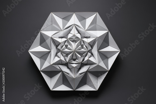 Modern Pentagon Geometric Art graphic design abstract