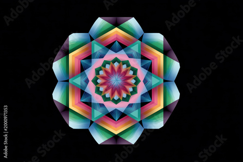 Minimalist Pentagon Geometric Art modern design graphic