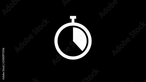 Digital Stopwatch or Timer Concept for Time Management and Countdown Theme.4k video