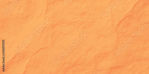 Orange Crumpled Paper Texture Background, Abstract Vibrant Creased Parchment Surface for Graphic Design