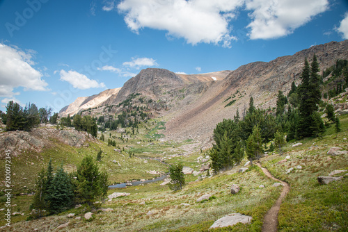 The trail to Becker Lake, High Lakes Wilderness Study Area, Beartooth Wilderness, Wyoming, USA