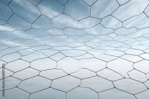 Geometric Pentagon Grid Overlay design modern background