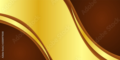 Simple Metallic Background with Gold and Brown Colors Free Vector