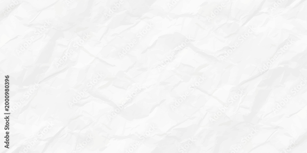 Naklejka premium White crumpled paper texture background with organic folds and shadows, minimalist blank parchment for design mockups. minimalist background featuring the textured surface of white crumpled paper