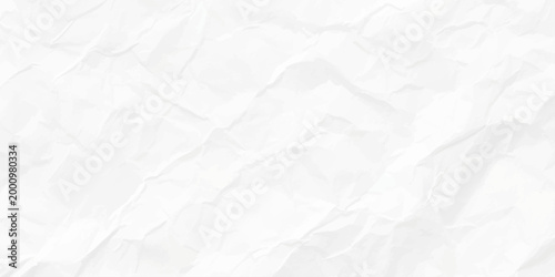 White crumpled paper texture background with organic folds and shadows, minimalist blank parchment for design mockups. minimalist background featuring the textured surface of white crumpled paper