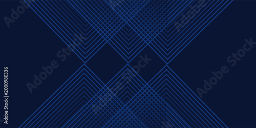 Symmetrical Chevron Lines Gradient Background in Dark Navy Blue with Subtle Light Blue Tones Creating a Sophisticated and Modern Geometric Pattern