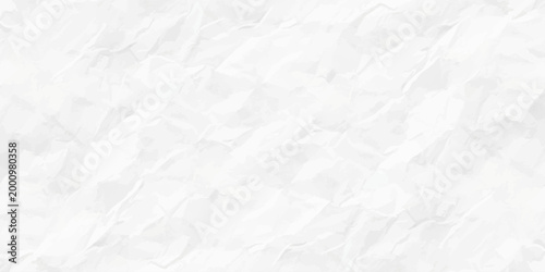 White crumpled paper texture background with organic folds and shadows, minimalist blank parchment for design mockups. minimalist background featuring the textured surface of white crumpled paper